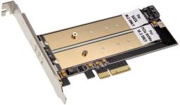 Kontroler SilverStone PCIe 3.0 x4 - M.2 PCIe + M.2 SATA (SST-ECM22)