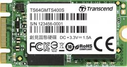 Dysk SSD Transcend MTS400 64GB M.2 2242 SATA III (TS64GMTS400S)