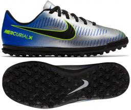 Nike Buty juniorskie JR MercurialX Vortex III TF niebiesko-srebrne r. 38 (921497 407)