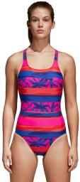 Adidas Strój kąpielowy damski AllOver Print różowo-niebieski r. 38 (CV3606)
