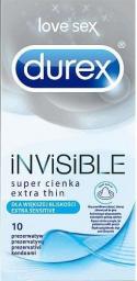  Durex  Invisible Extra Thin super cienkie prezerwatywy 10szt
