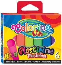  Colorino Plastelina neonowa 6 kolorów (935409)