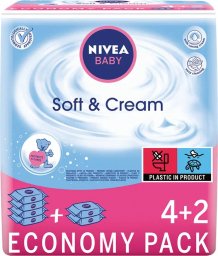  Nivea Baby Chusteczki Soft & Cream 6x63 szt.