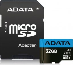 Karta ADATA Premier MicroSDHC 32 GB Class 10 UHS-I/U1 A1 V10 (AUSDH32GUICL10A1-RA1)