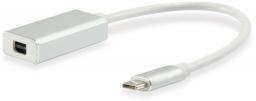 Adapter USB Equip USB-C - DisplayPort Mini Biały  (133457)