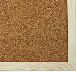 Memoboards TABLICA KORKOWA BUDGET 80X50CM W RAMIE DREWNIANEJ (TPE85 MB)