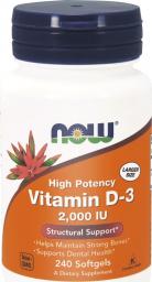  NOW Foods Vitamin D-3 2000 IU 240 kapsułek