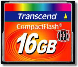 Karta Transcend 133x Compact Flash 16 GB  (TS16GCF133)