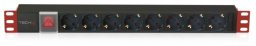 Techly Listwa zasilająca PDU 19" 1U 8x Schuko 3m (I-CASE STRIP-81UD)