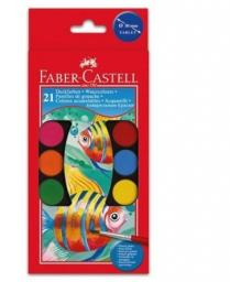  Faber-Castell Farby Szkolne 21 Kolorów 30mm Kasetka Duża Faber-Castell (125021 FC)