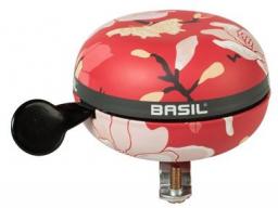  Basil Dzwonek rowerowy Big Bell Magnolia 80mm, poppy red (BAS-50480)