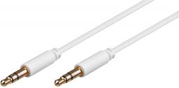 Kabel MicroConnect Jack 3.5mm - Jack 3.5mm 1.5m biały (AUDLL1.5W)