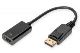 Adapter AV Digitus DisplayPort - HDMI czarny (AK-340415-002-S)