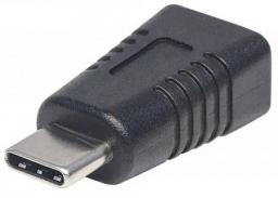 Adapter USB Manhattan USB-C - miniUSB Czarny  (354677)