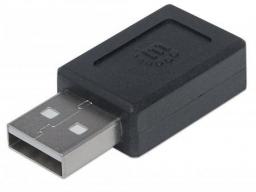 Adapter USB Manhattan USB-C - USB Czarny  (354653)