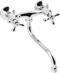 Bateria umywalkowa Invena Roma ścienna chrom (BC-21-00S-L)