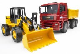  Bruder Professional Series MAN TGA Construction Truck with Articulated Road Loader (02752)