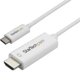 Kabel USB StarTech USB-C - HDMI 1 m Biały (CDP2HD1MWNL)