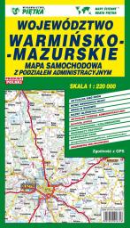  Województwo Warmińsko-Mazurskie - Mapa samochodowa 1:220 000