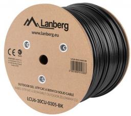  Lanberg Kabel instalacyjny UTP CAT.6 Żelowany 305m (LCU6-30CU-0305-BK)
