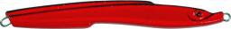 Sea Fox Pilker Longer 100g, Red (43-LO-100-R)