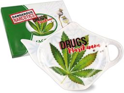  SAGRADO Podstawka do herbaty Marijuana Cannabis-Sativia (042-0202)