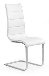  Halmar K104 Krzesło Biały/Biały Ekoskóra