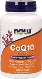 NOW Foods NOW Foods CO Q10 60mg Omega3 120 kaps. - NOW/473