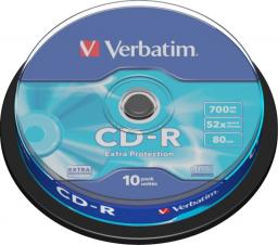  Verbatim CD-R 700 MB 52x 10 sztuk (43437)