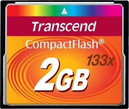 Karta Transcend 133x Compact Flash 2 GB  (TS2GCF133)