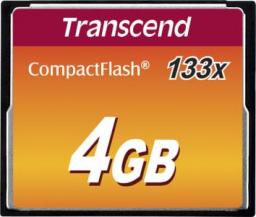 Karta Transcend 133x Compact Flash 4 GB  (TS4GCF133)