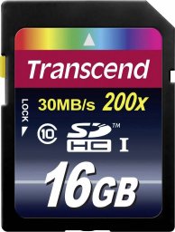 Karta Transcend 200x SDHC 16 GB Class 10  (TS16GSDHC10)