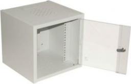 Szafa Assmann Szafka wisząca 10'' 6U 315x300 drzwi szklane RAL7035 (CL-10 06U)