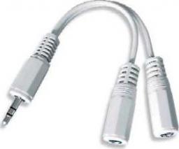 Kabel Gembird Jack 3.5mm - Jack 3.5mm x2 0.1m biały (CCA415W)