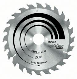 Bosch Tarcza pilarska Optiline Wood 130x20/16mm 20 zębów 2608640582