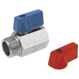 Ferro Zawór kulowy nakrętno-nakrętny 1/2" wodny KR2