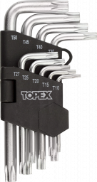  Topex Zestaw kluczy trzpieniowych torx typ L T10-T50 9szt. (35D960)