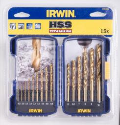 Wiertło Irwin do metalu HSS walcowe 1,5 2 7 4,5 4 5,5 5 1 3 2,5 3,5 6 10 6,5 7,5 8 8,5 9 9,5mm zestaw (10502500)