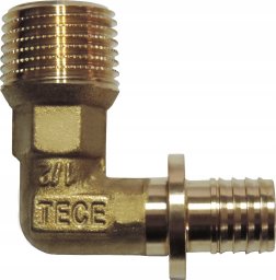Tece Nypel przejściowy kątowy GZ 25x3/4" mosiądz - 707525