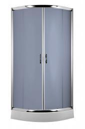 Deante Kabina półokrągła FUNKIA 80cm szkło grafitowe profil chrom KYP 452K