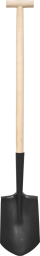 Topex Szpadel ostry drewniany trzonek uchwyt T - 15A035