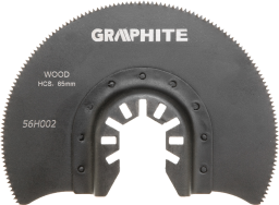  Graphite Tarcza półokrągła HCS do drewna 85mm (56H002)
