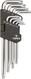  Topex Zestaw kluczy pięciokątnych długich do przepływomierzy TS10-TS50 9szt. (35D951)
