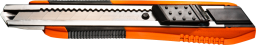  Neo Nóż z ostrzem łamanym 18mm gumowane wykończenie (63-060)