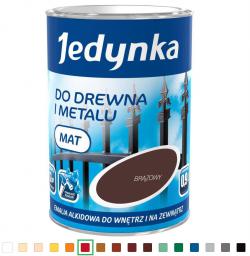 Jedynka Emalia alkidowa czerwona jasna 0,9L