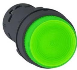 Schneider Electric Przycisk sterowniczy 22mm zielony 1Z z samopowrotem z podświetleniem 230V AC - XB7NW33M1