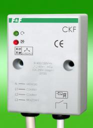  F&F Przekaźnik kolejności zaniku i asymetrii faz 10A 1Z 4sek 45V CKF