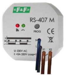  F&F Przekaźnik sterowania radiowego 1Z 5A 230V monostabilny odbiornik RS-407 M