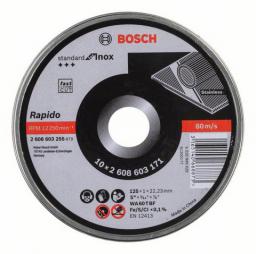 Bosch Tarcza FLEX 41 125x1x22,2mm RAPIDO INOX 10szt. w puszce (2.608.603.255)