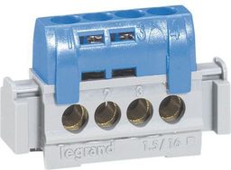  Legrand Listwa przyłączowa N-4 IP2x 1,5-16 mm2 niebieska 004840